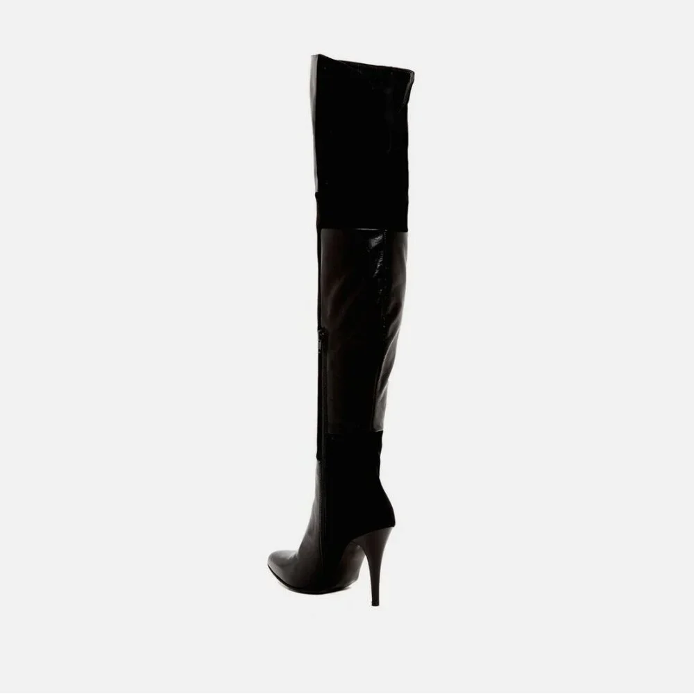 Charles David Kris Over The Knee Leather Suede Boots